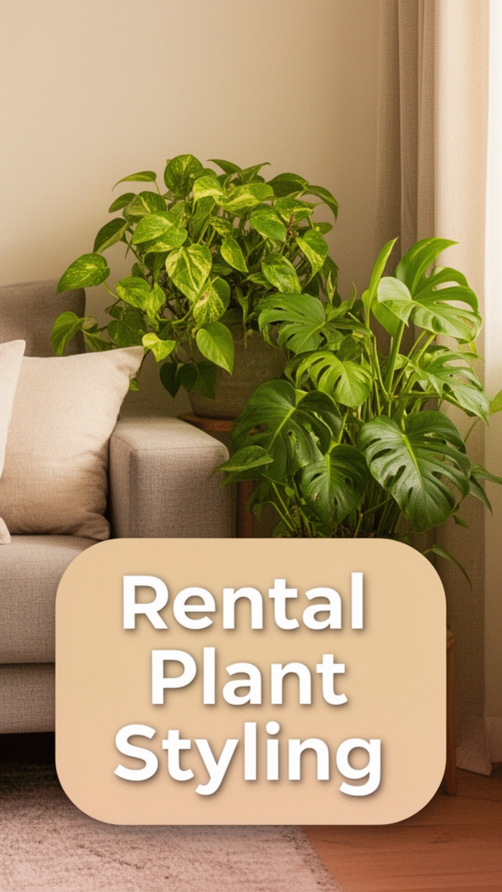 Why a Corner Plant Cluster Makes a Rental Living Room Look Styled