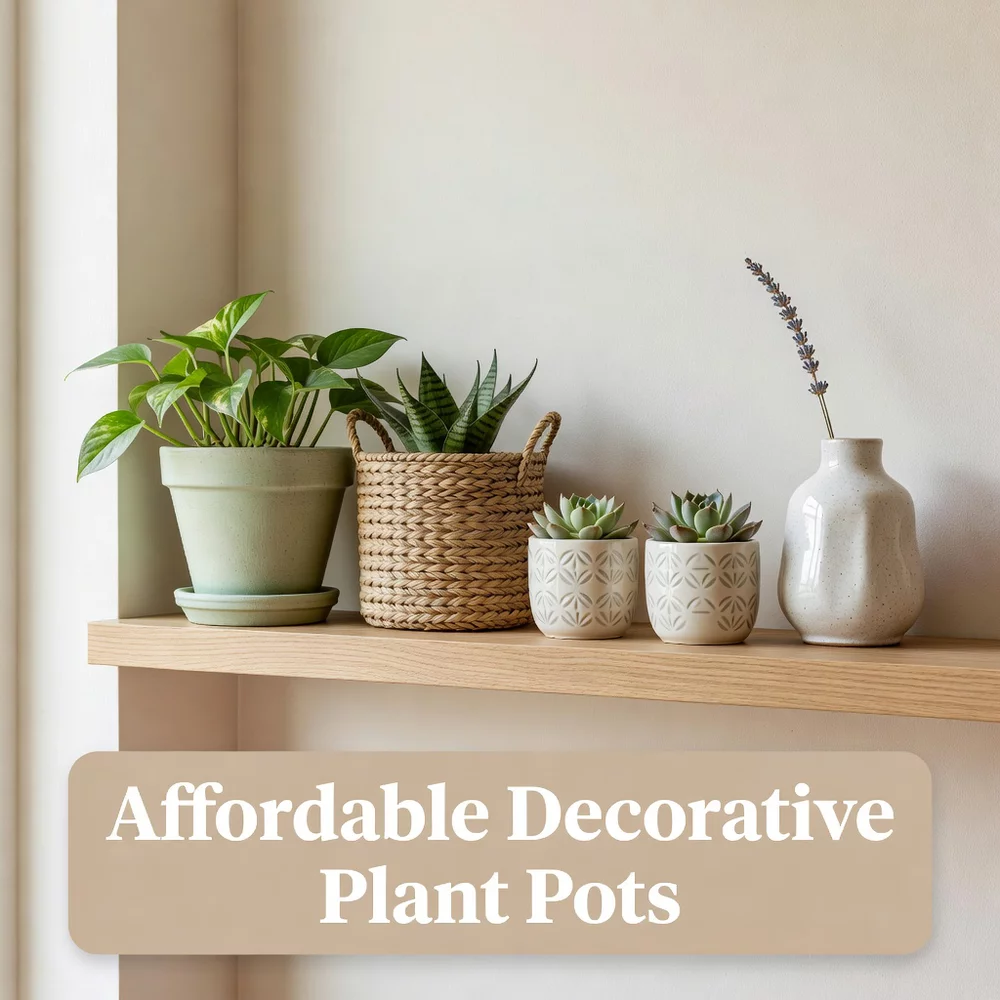 Affordable Decorative Plant Pots for Budget Styling