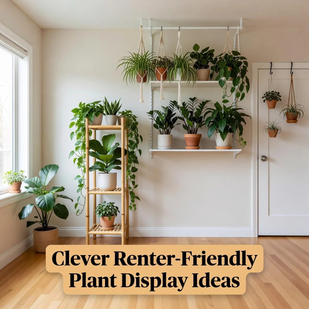 Clever Renter-Friendly Plant Display Ideas