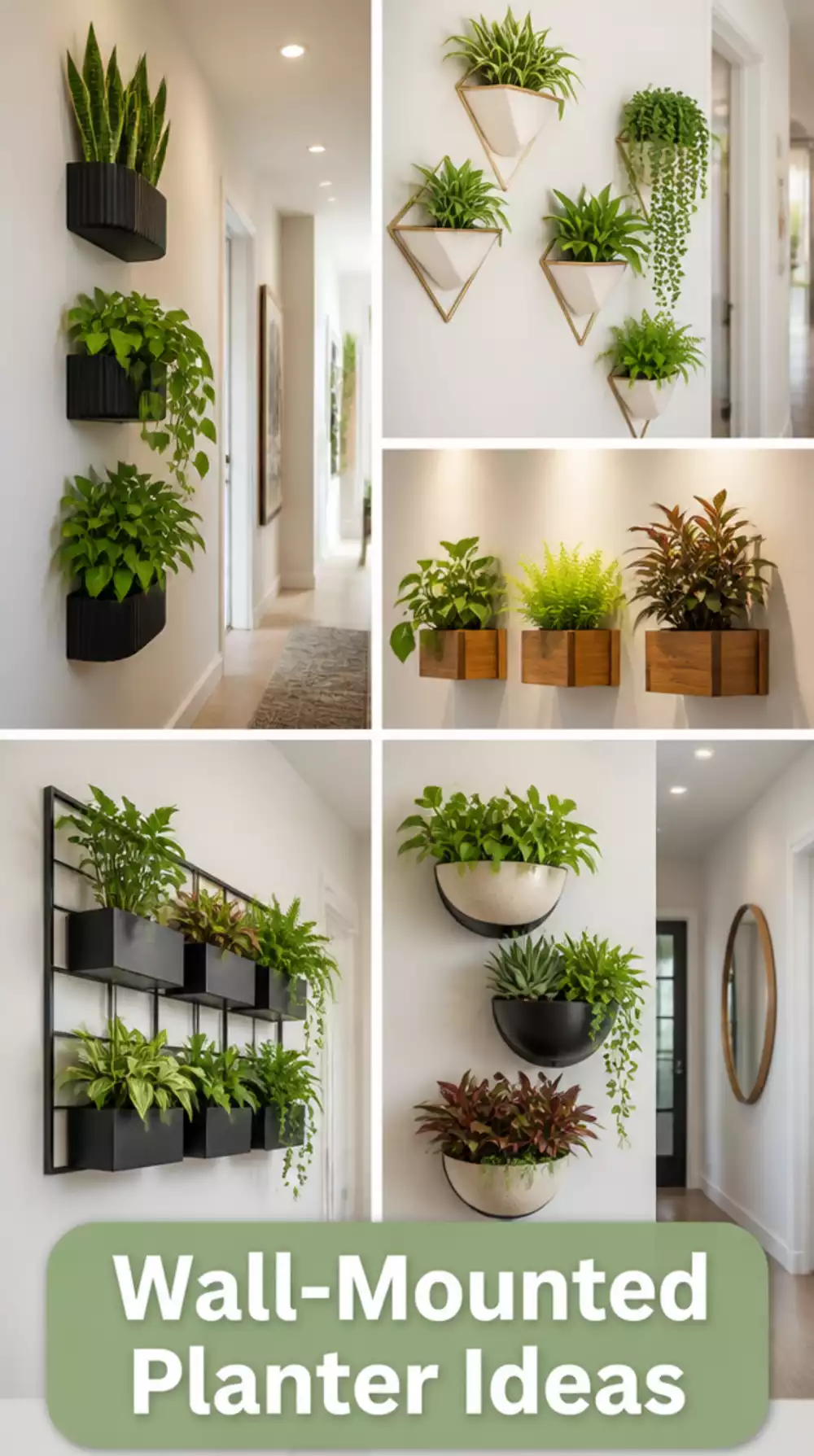 The Hallway Wall-Mounted Planter Trick That Fills a Narrow Space Without Floor Room