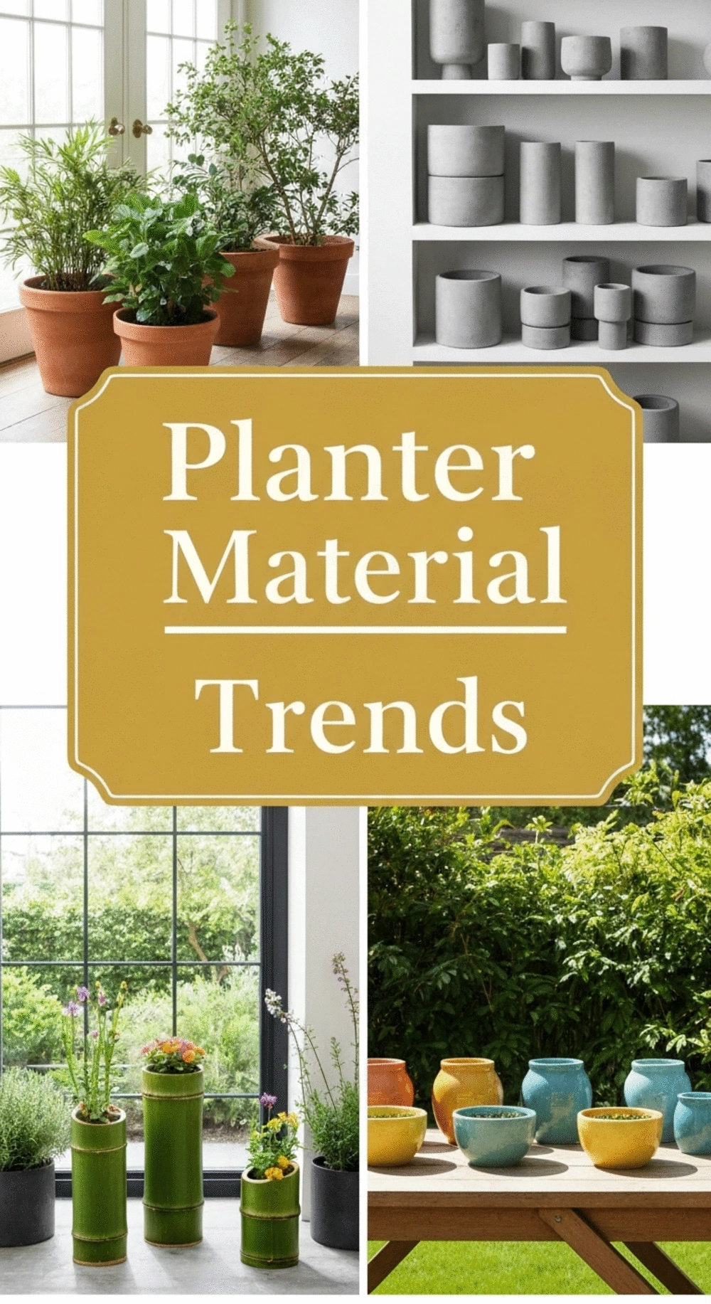 Planter Material Trends: From Clay to Sustainable Alternatives
