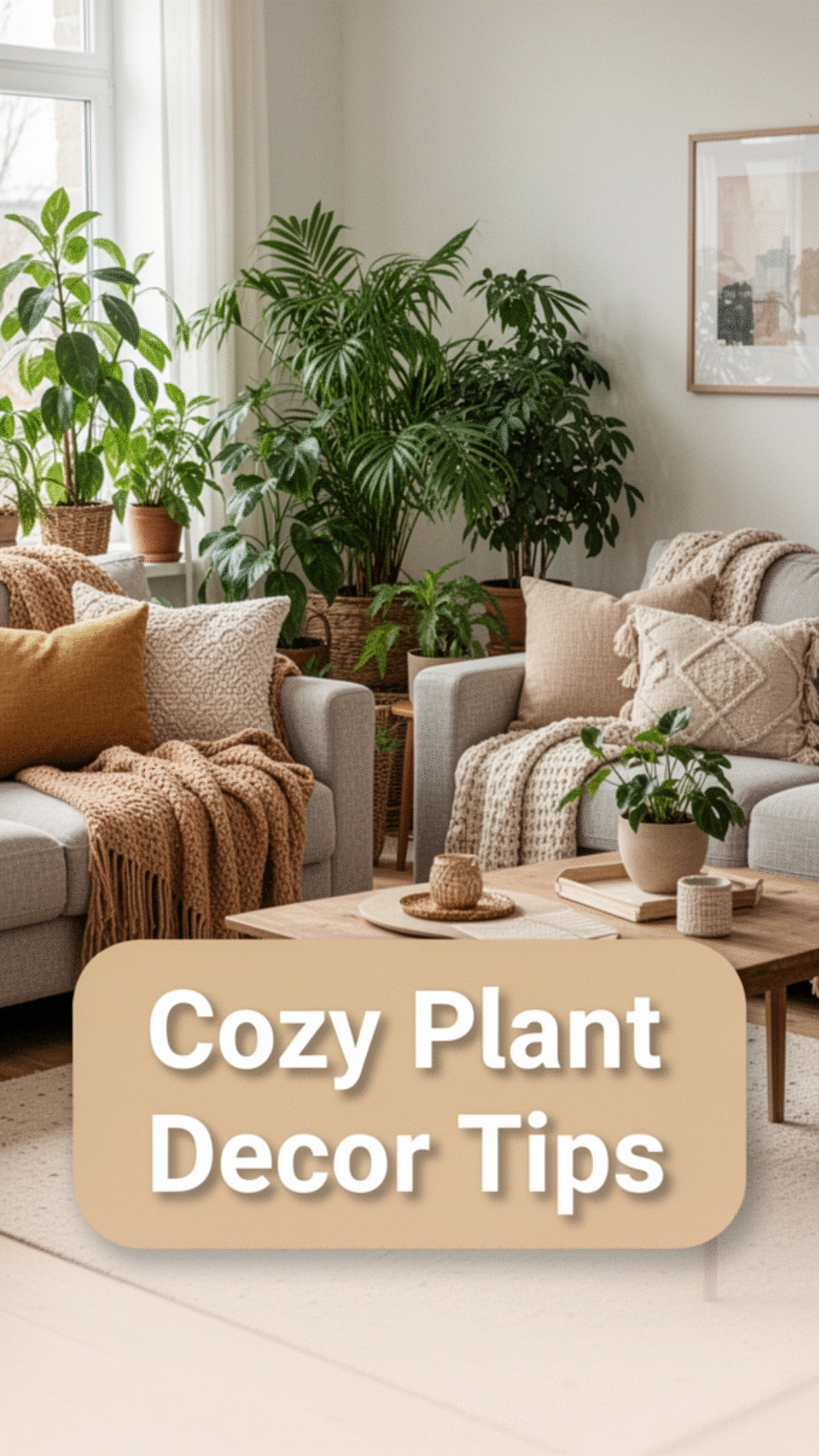 Create a Cozy Atmosphere with Textiles Around Your Plants