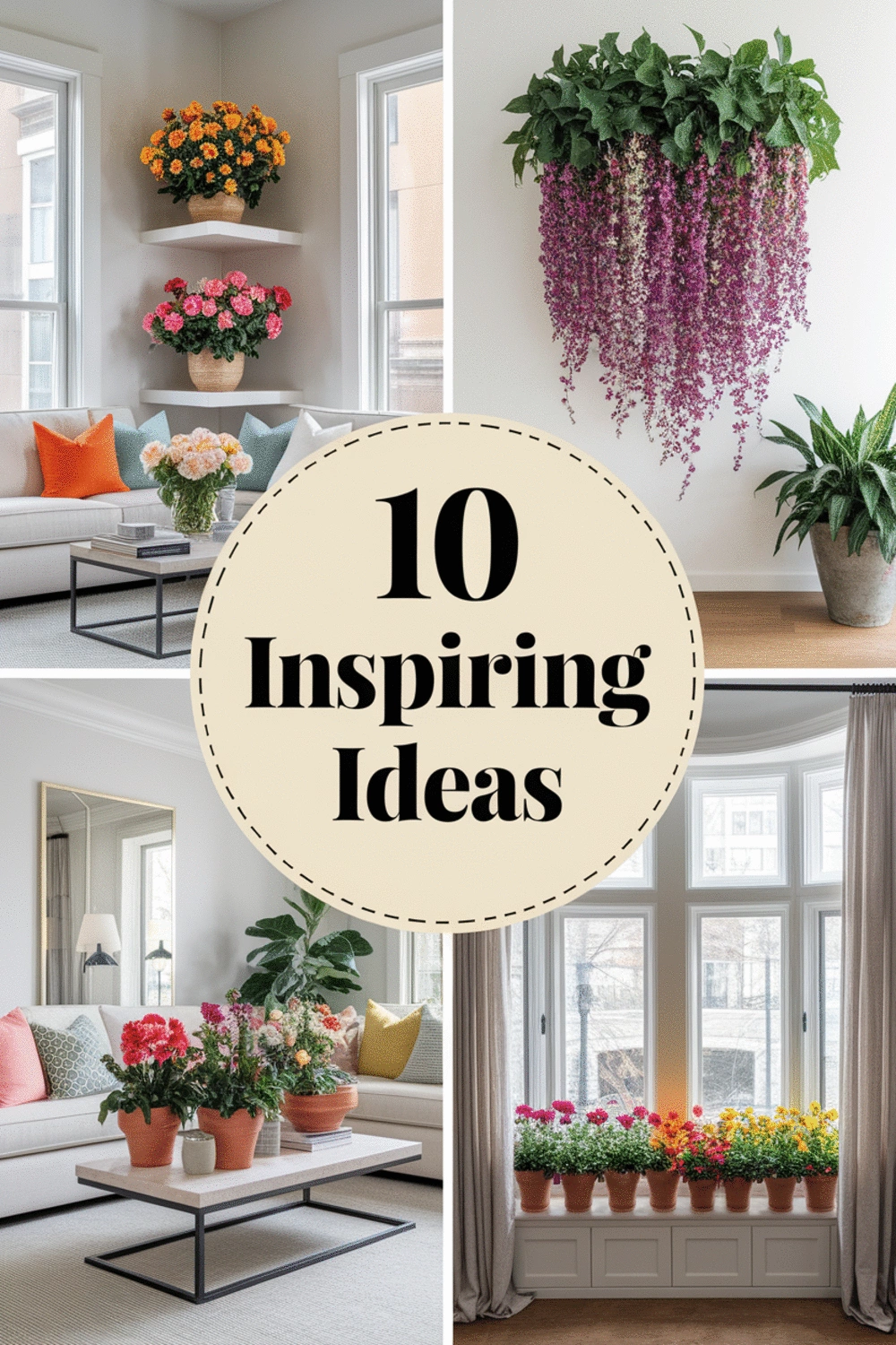 Creative Ways to Display Flowering Indoor Plants in Your Living Room
