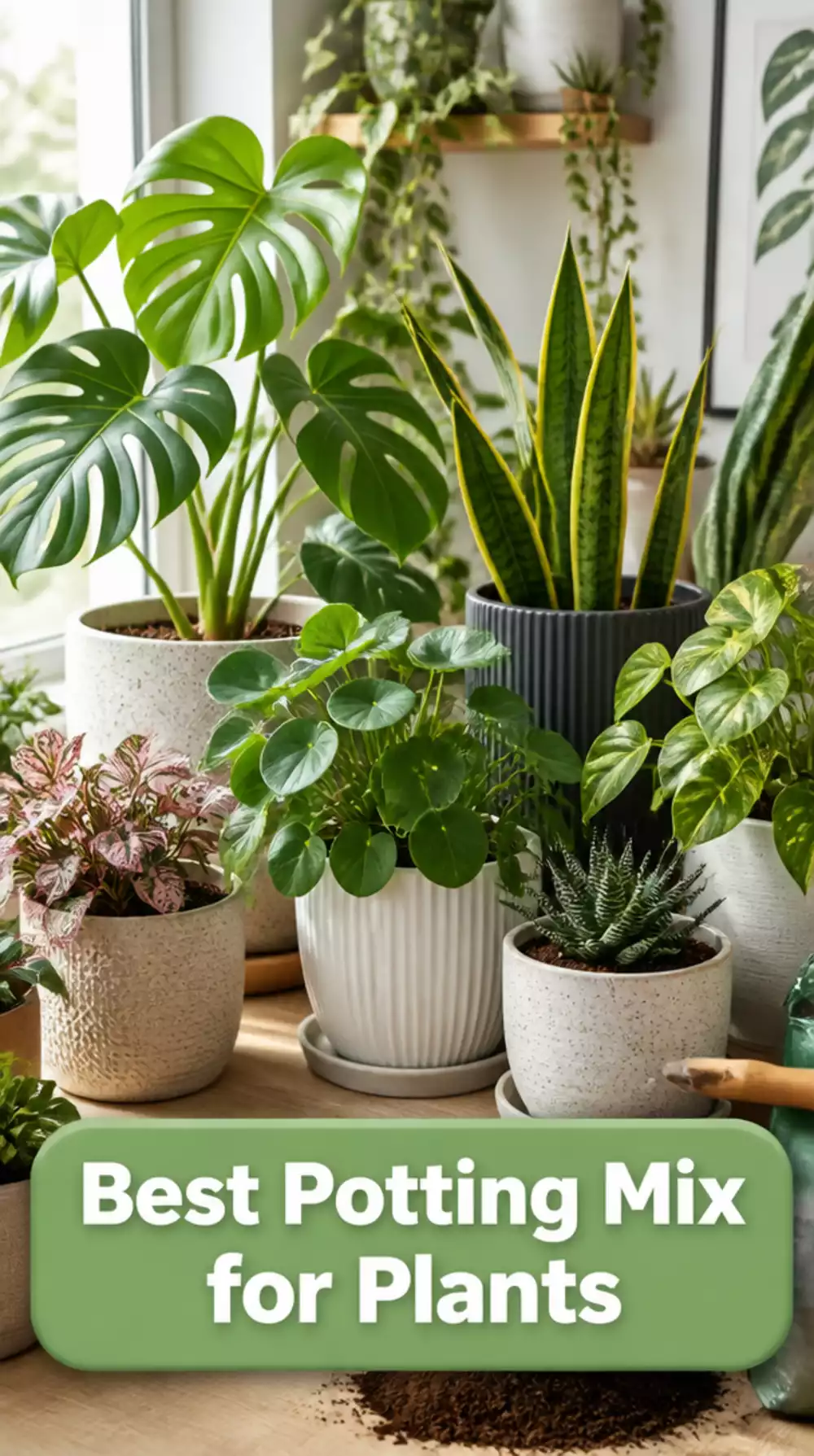Well-Draining Indoor Plant Potting Mix That Prevents Root Rot in Any Planter