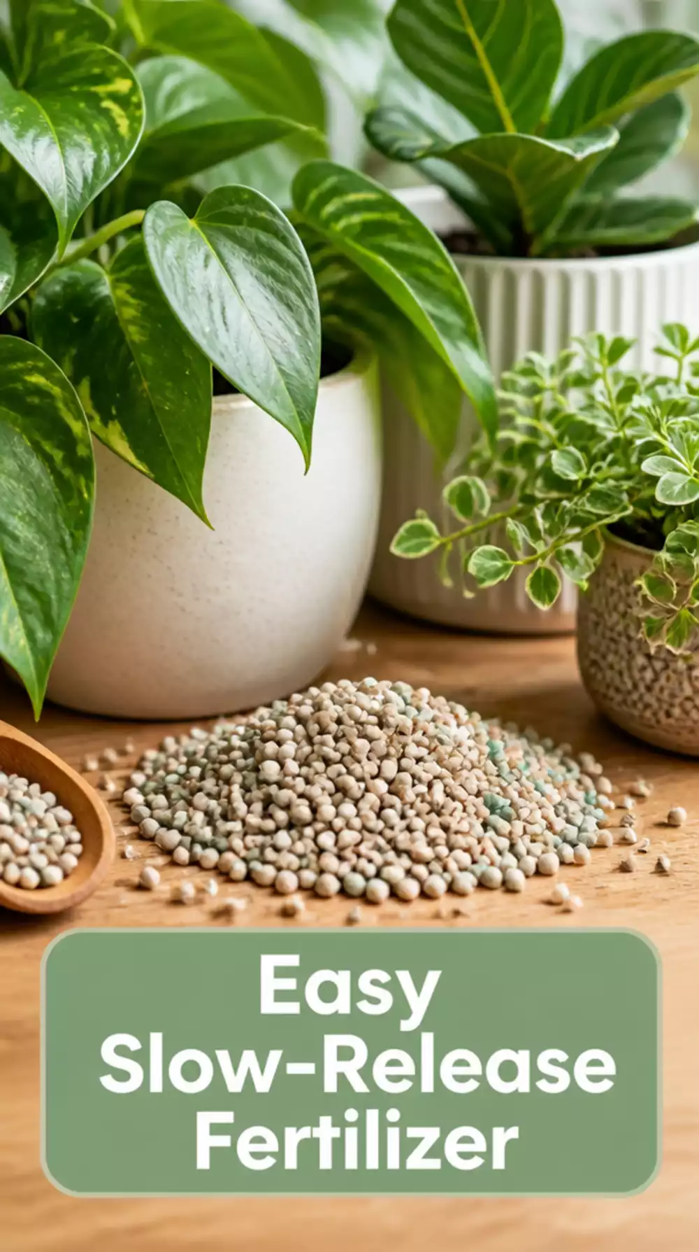 Slow-Release Fertiliser Pellets That Feed Indoor Plants for Three Months at Once