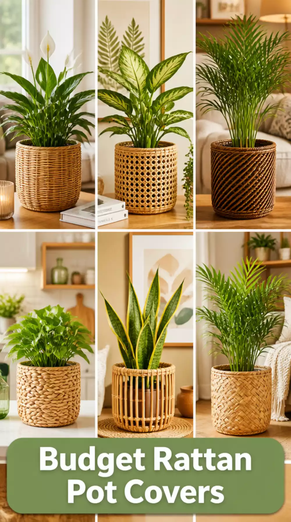 Budget Rattan Pot Cover That Makes a Basic Supermarket Plant Look Worth Twice the Price