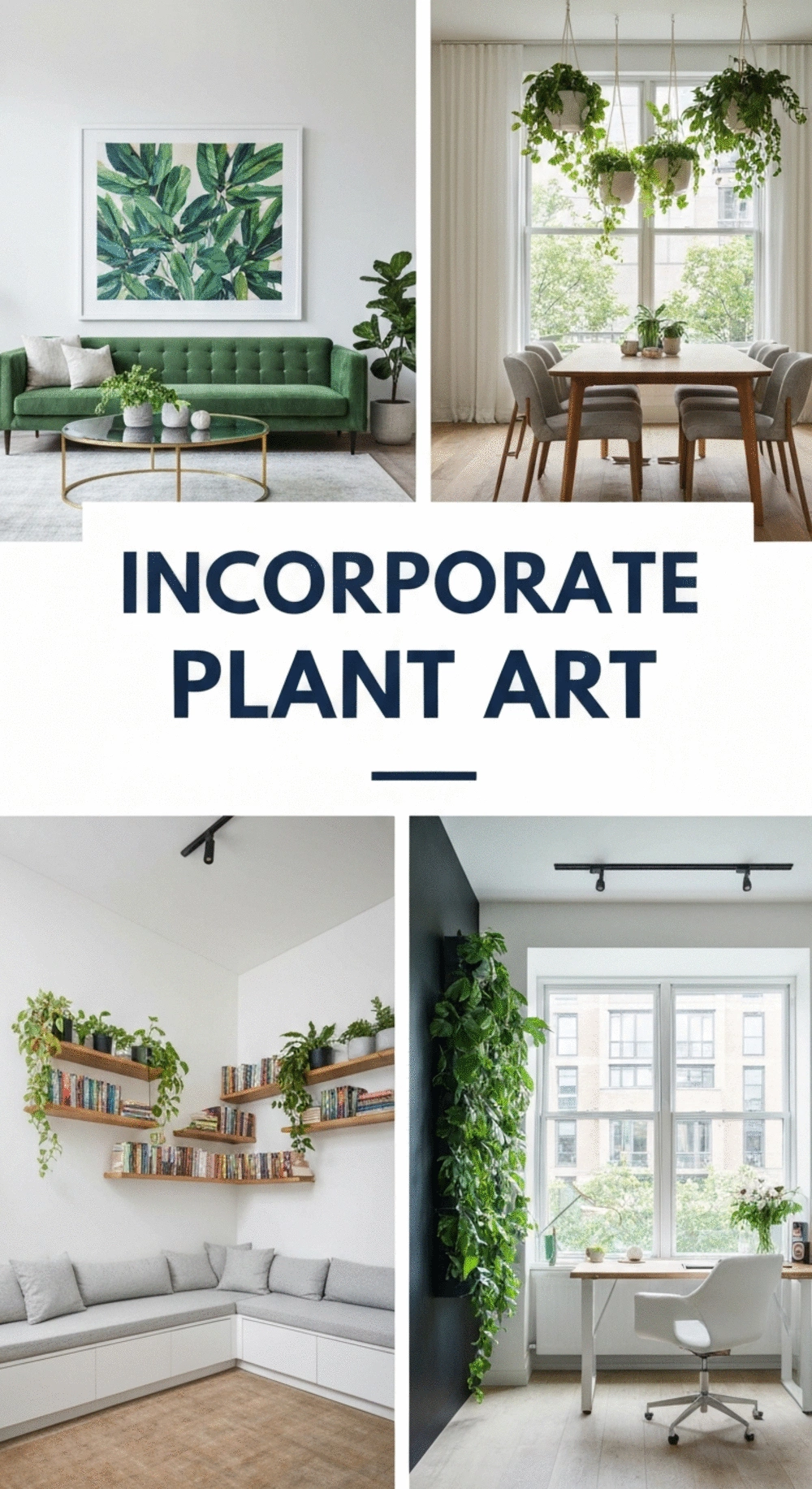 How to Incorporate Plant Art and Installations into Modern Interiors