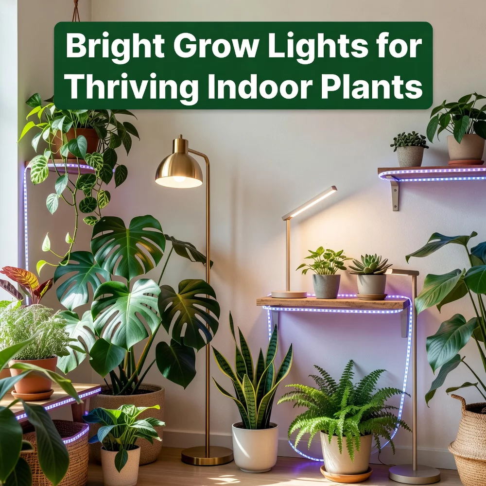 Bright Grow Lights for Thriving Indoor Plants