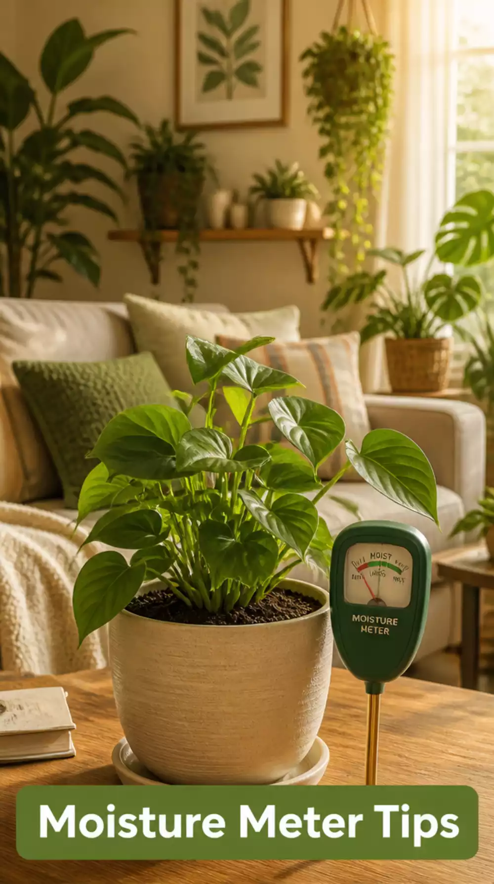 Living Room Plant Care Moisture Meter That Tells You Exactly When to Water