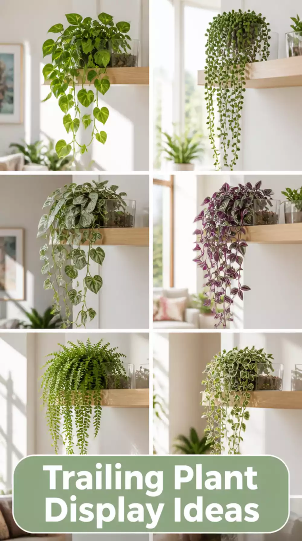 The High Shelf Plant Display Trick That Keeps Every Trailing Plant Away from Pets