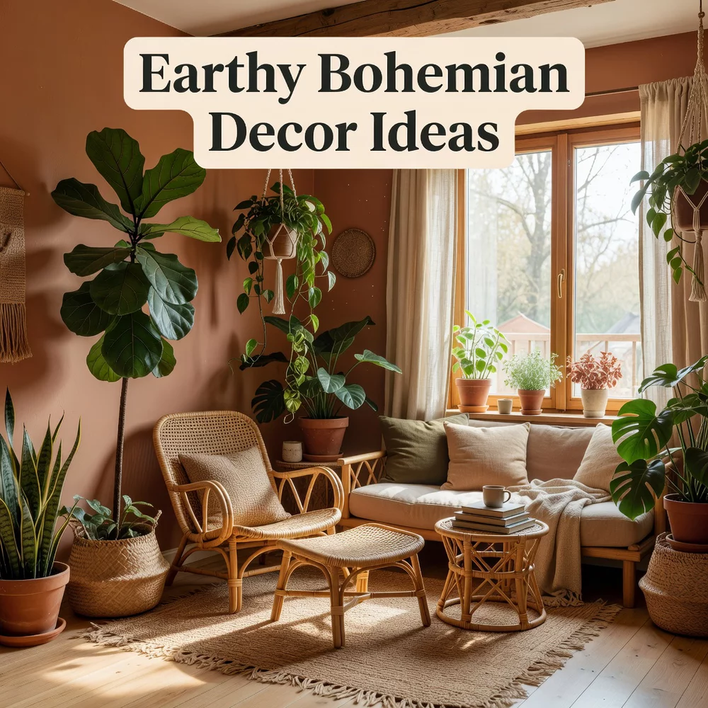 Earthy Bohemian Decor for a Cozy Home Aesthetic