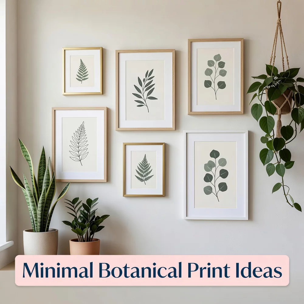 Minimal Botanical Print Ideas for Indoor Plants