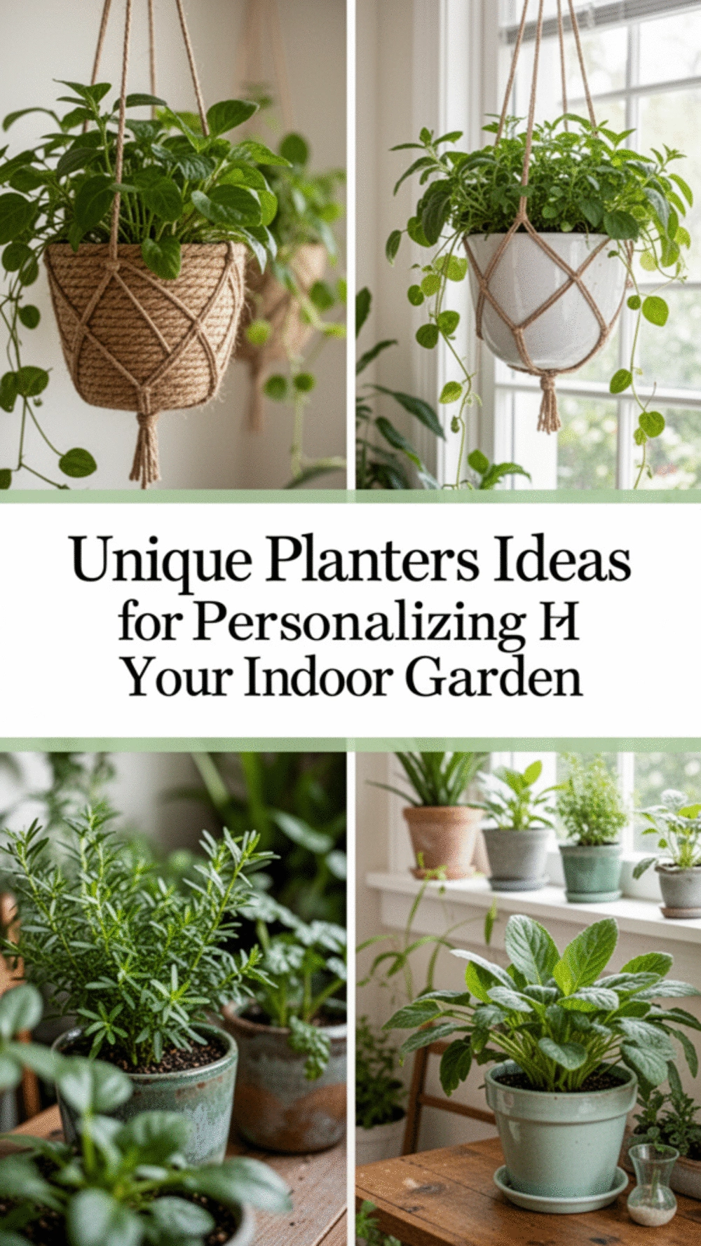 Unique Planters Ideas for Personalizing Your Indoor Garden