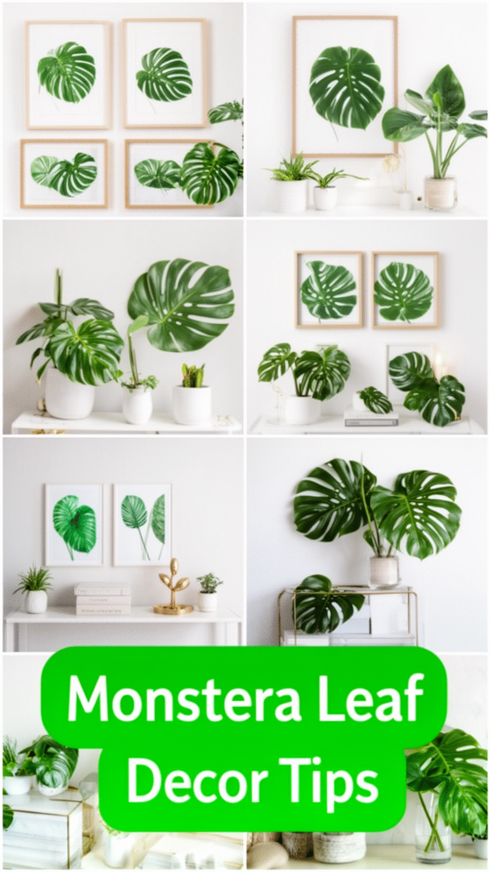 The Monstera Leaf Trick That Makes a Plain Living Room Wall Look Stunning