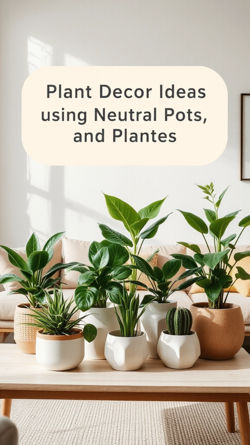 Plant Decor Ideas Using Neutral Pots and Planters