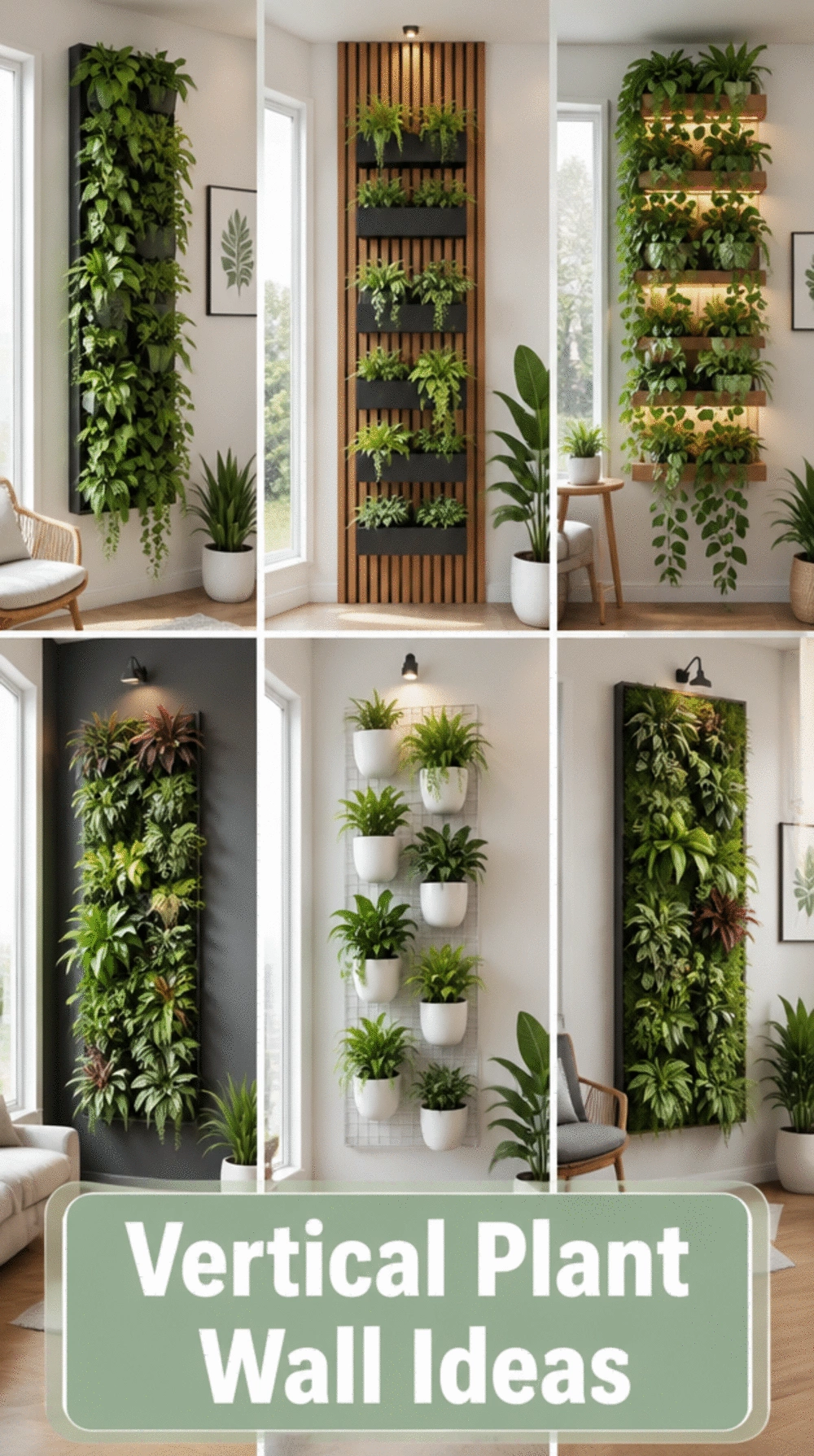 The Vertical Plant Wall Trick Designers Use to Make Small Rooms Feel Taller