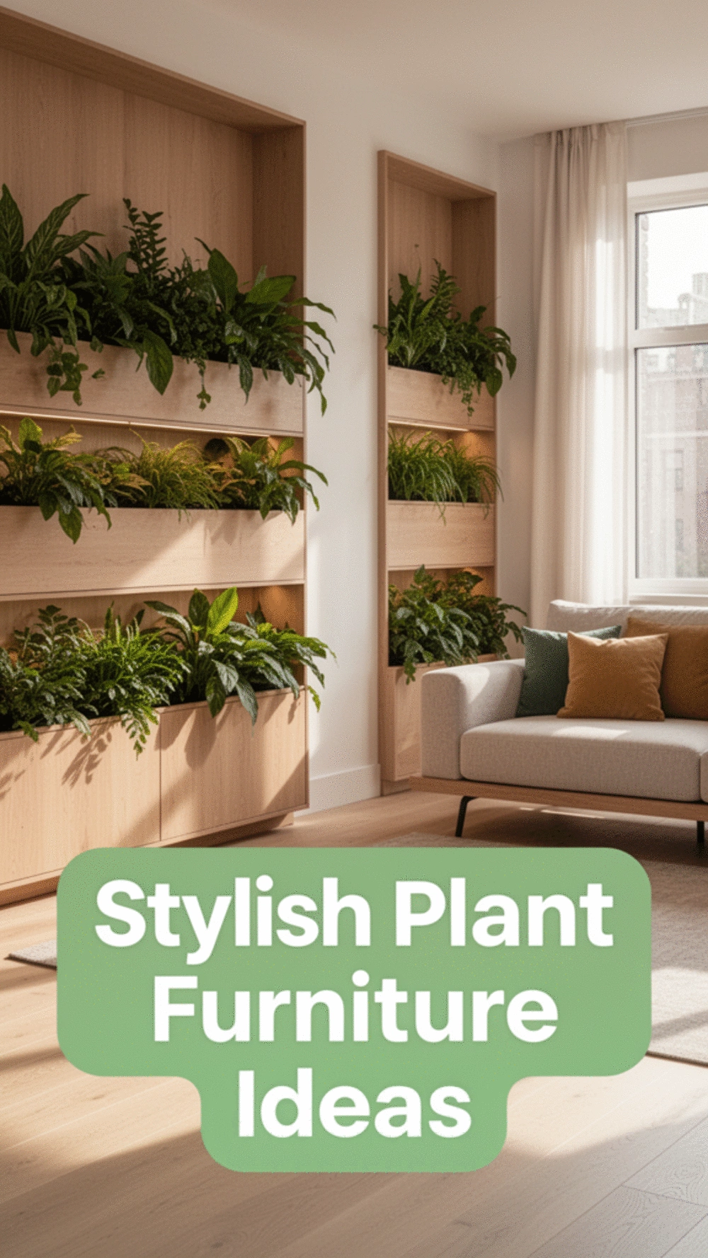 Integrate plant-friendly furniture for a vibrant home decor