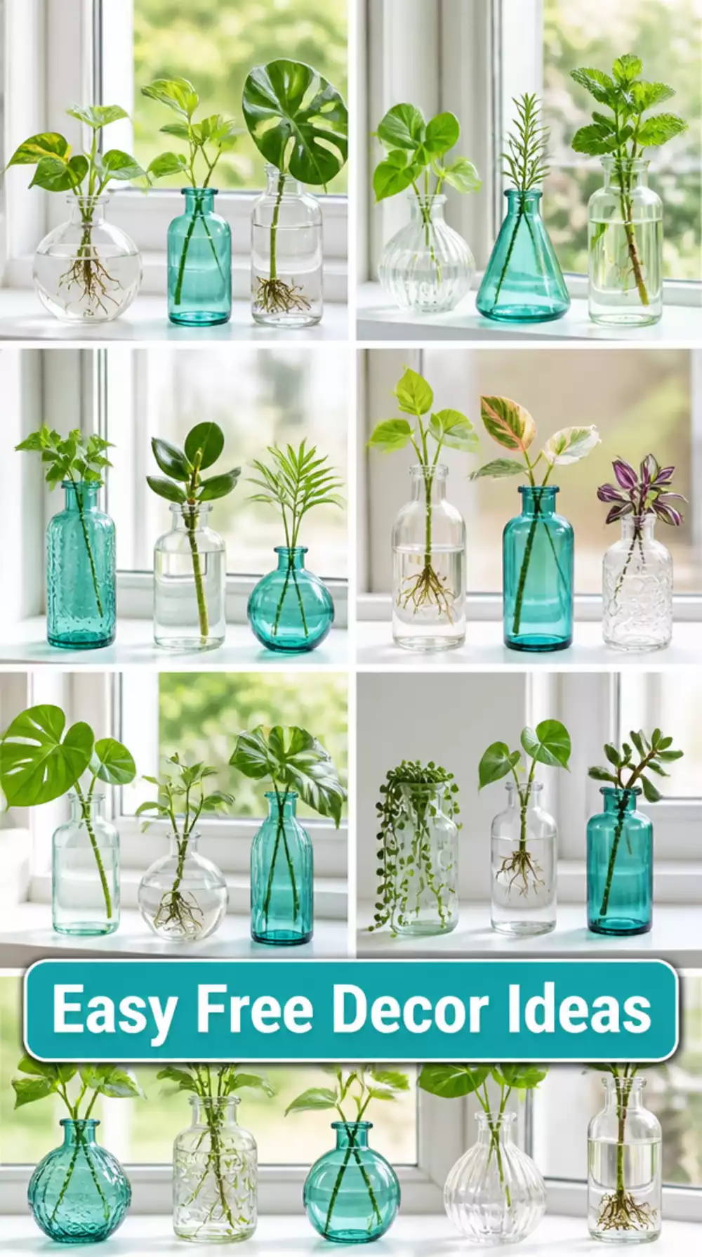 Why a Row of Glass Propagation Vessels on a Windowsill Is the Easiest Free Decor