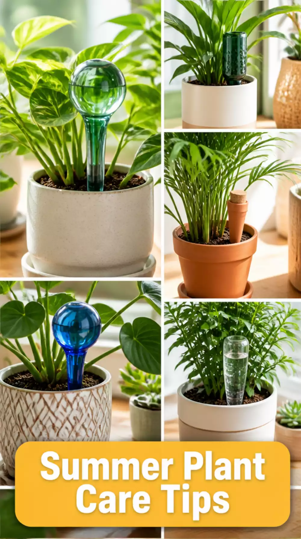 Summer Plant Watering Self-Watering Spike That Keeps Soil Moist in Hot Rooms