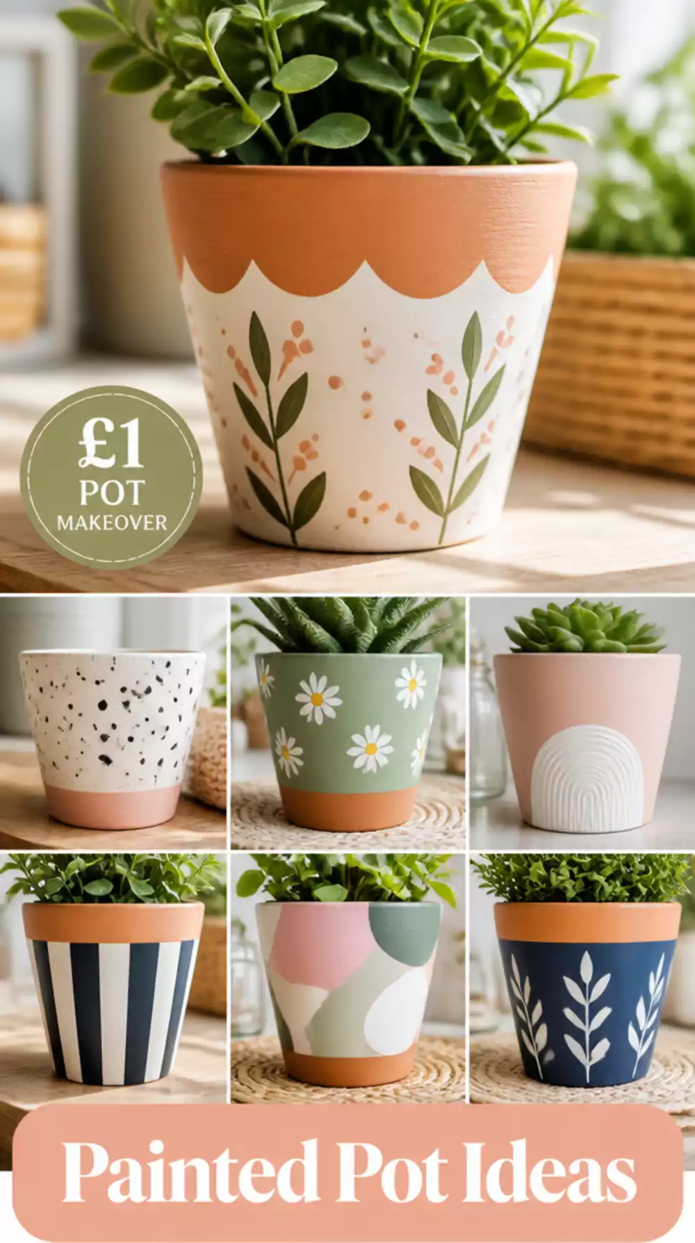 The Painted Pot Trick That Makes a £1 Terracotta Look Like a Designer Ceramic