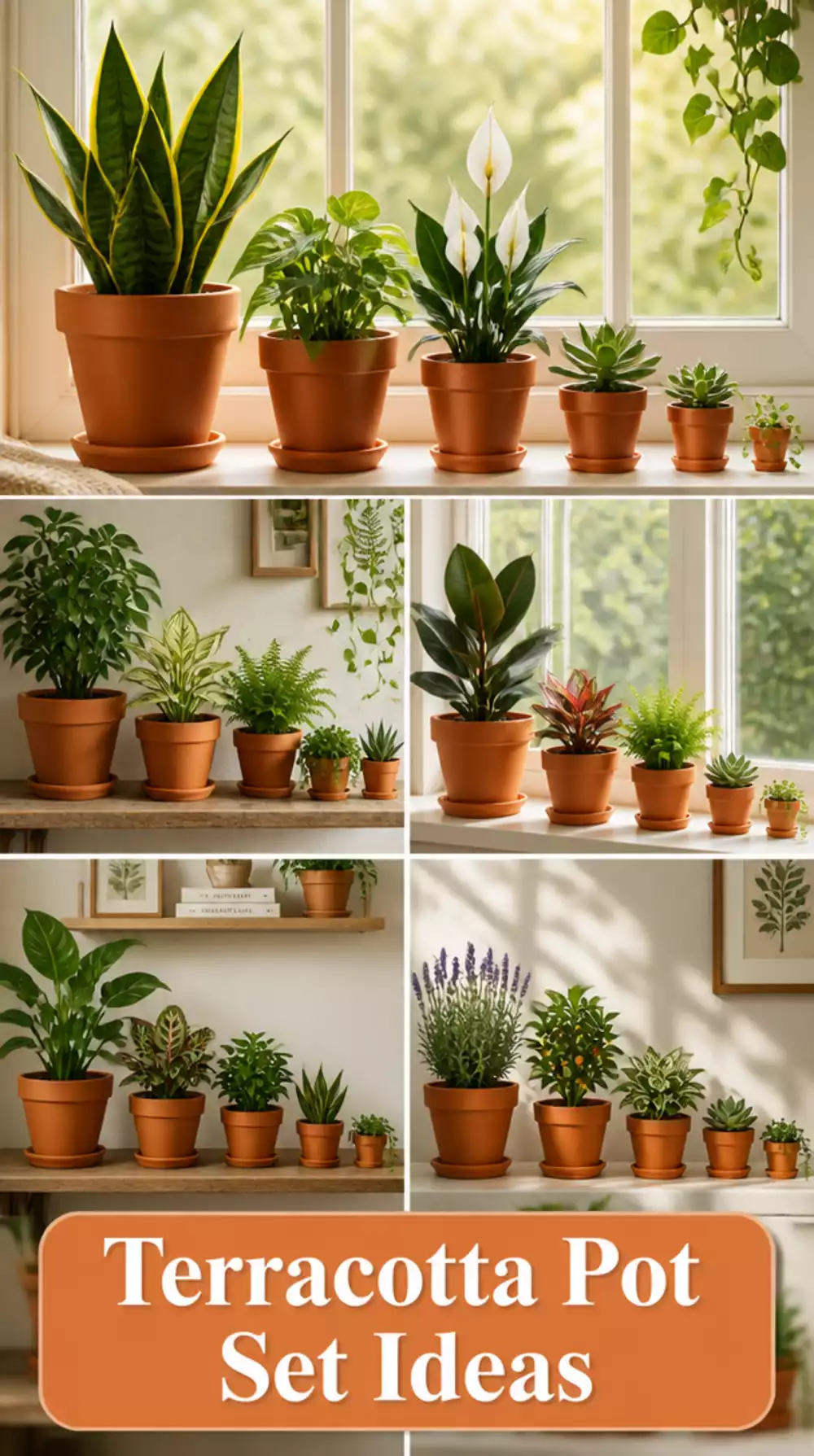 Terracotta Nursery Pot Set for Indoor Plants