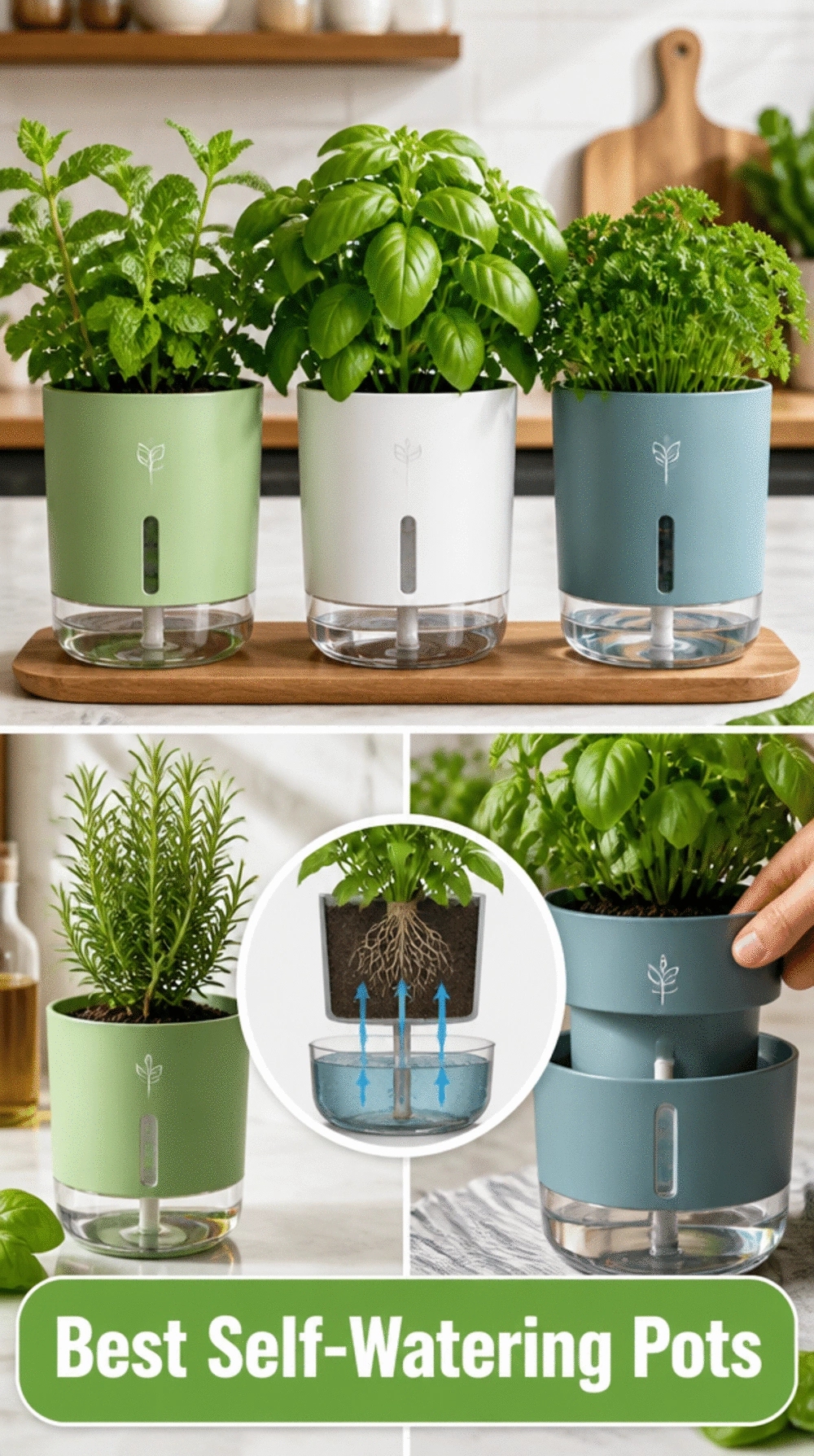 Why a Simple Self-Watering Herb Pot Is the Best Kitchen Plant for Busy People