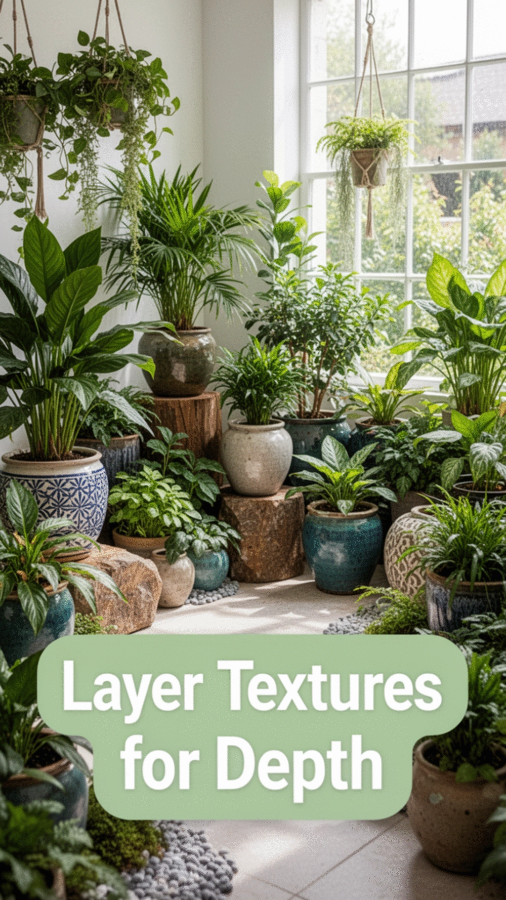 Create a Cozy and Inviting Indoor Garden by Layering Textures
