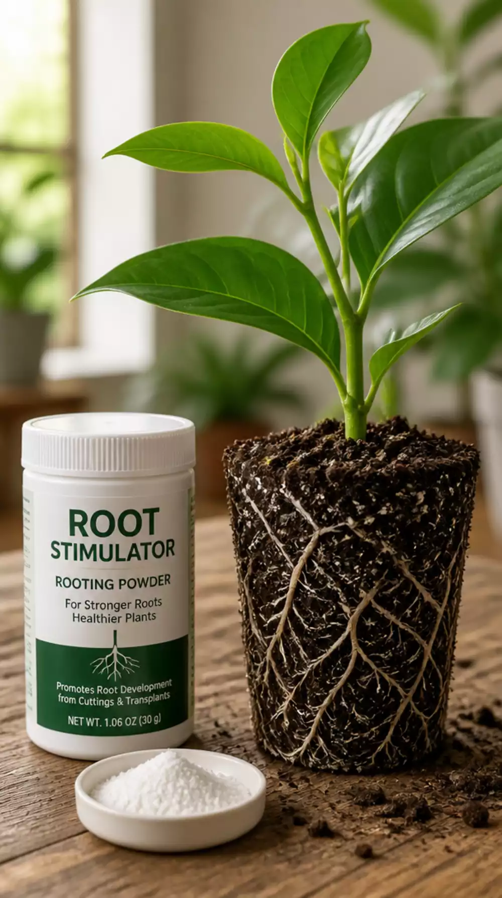 Root Stimulator Powder for Newly Repotted Indoor Plants