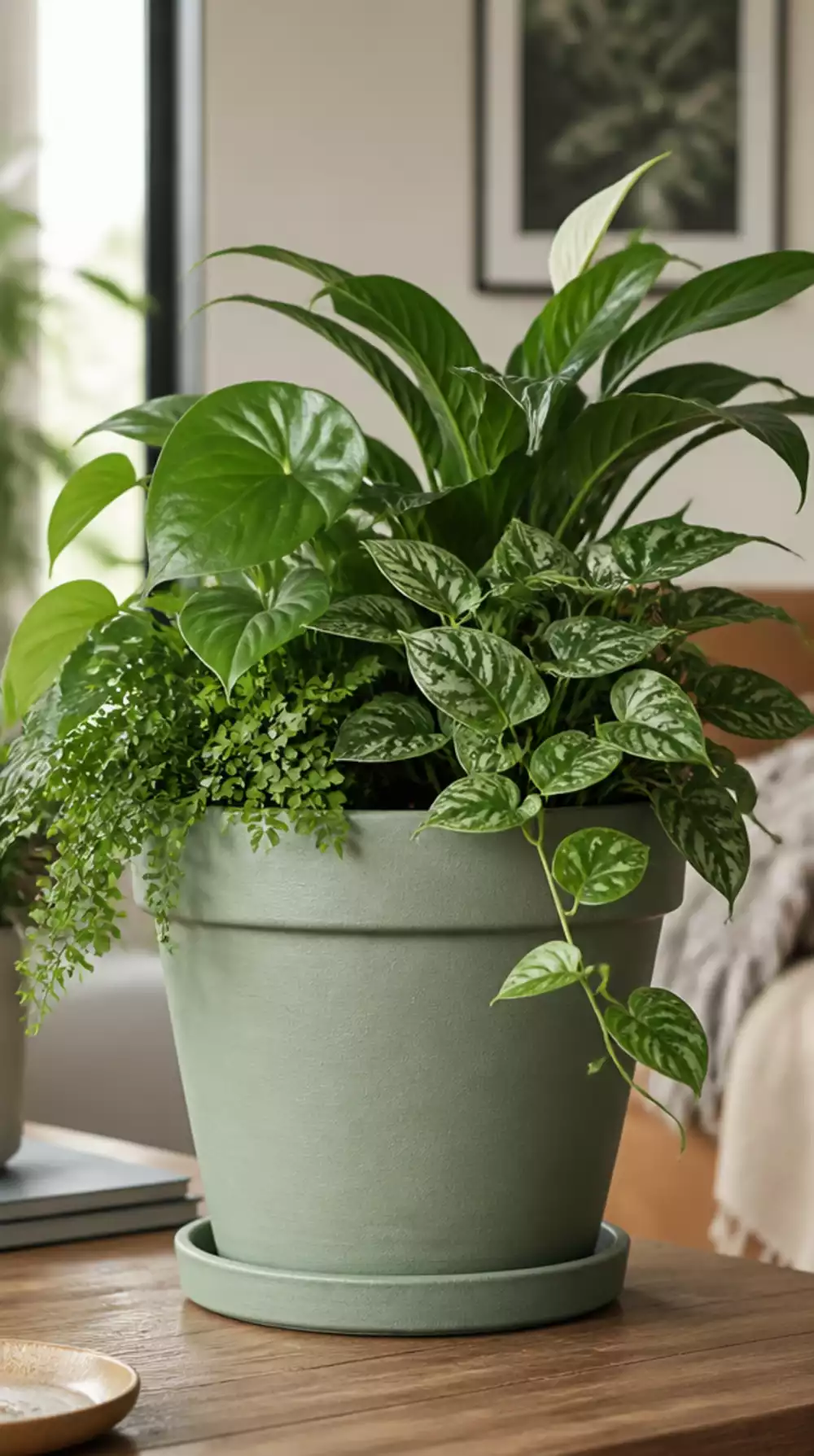 Painted Terracotta Pot in a Soft Sage Green That Costs Under Three Pounds to Make